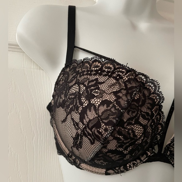 La SENZA BEYOND SEXY Bra Padded Lacy Push-Up Strappy Size 34DD - Picture 7 of 15